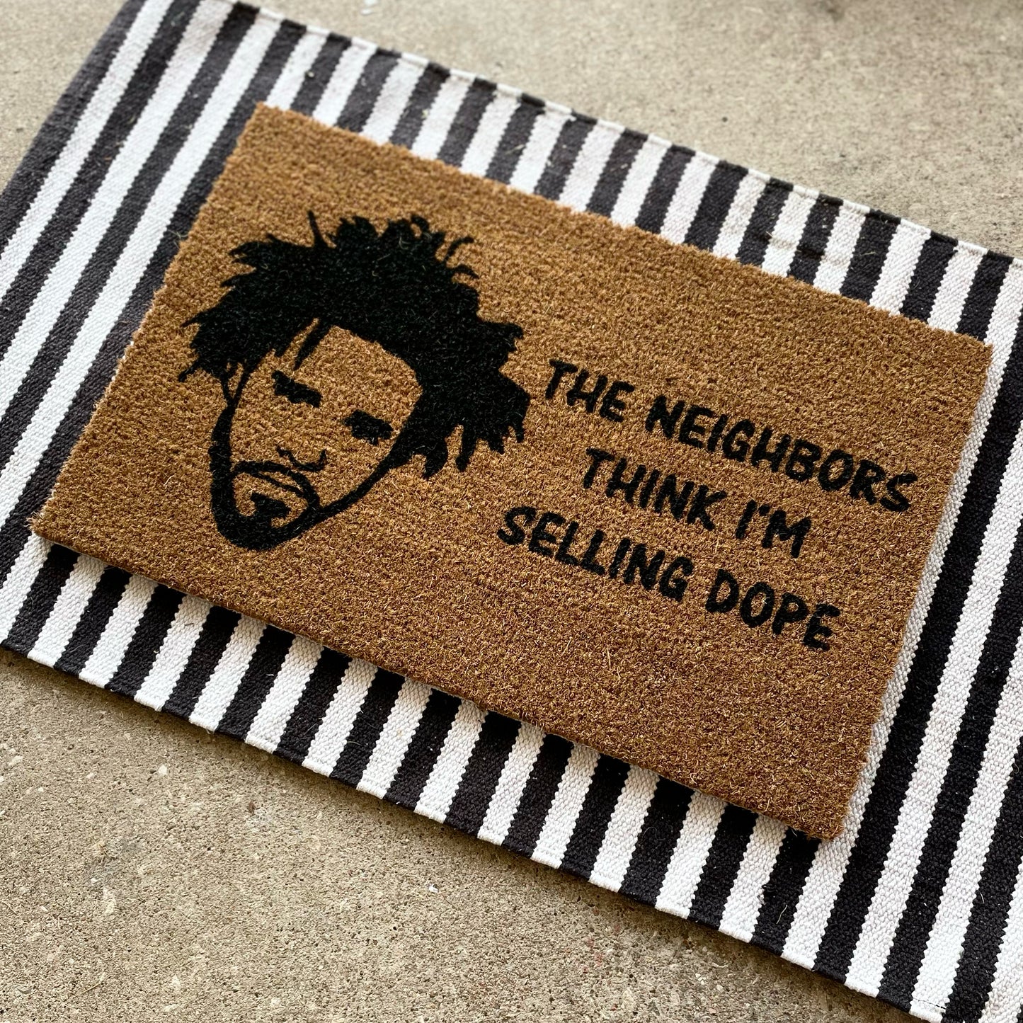 Neighbors Think I'm Selling J. Cole Face Doormat