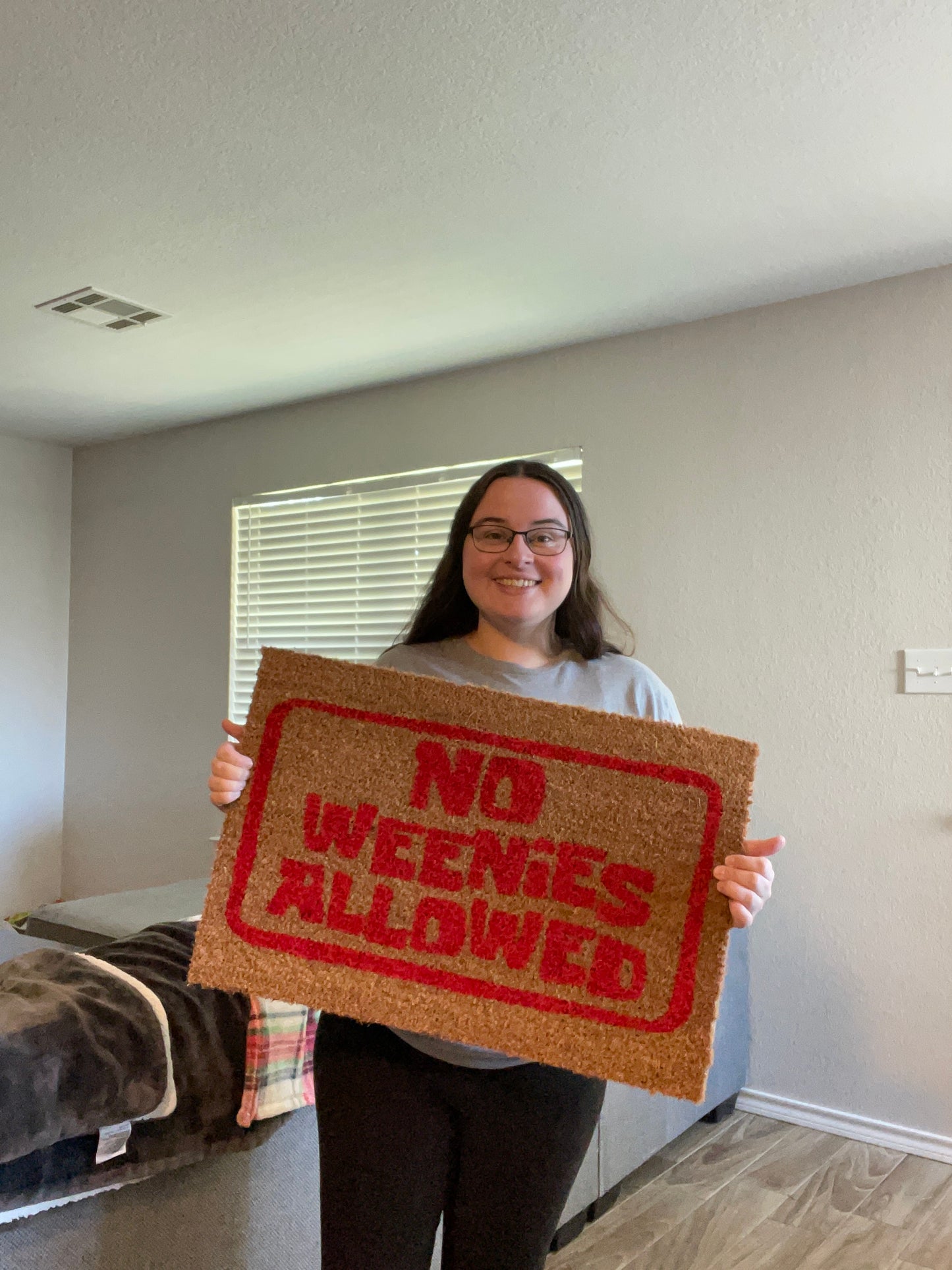 No Weenies Allowed Doormat