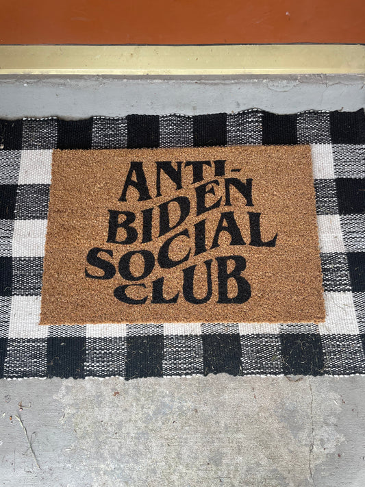 Anti-Biden Social Club Doormat