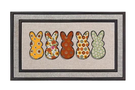 Easter Bunny Retro Doormat