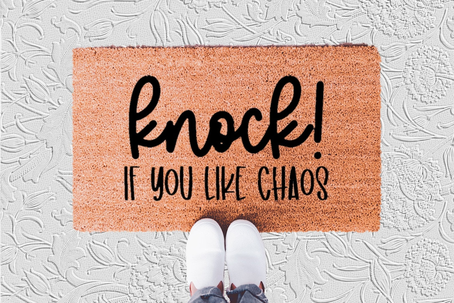 Knock If You Like Chaos Doormat