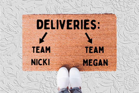 Delivery Package Doormat (Customizable)