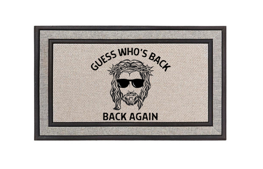 Guess Who's Back Doormat